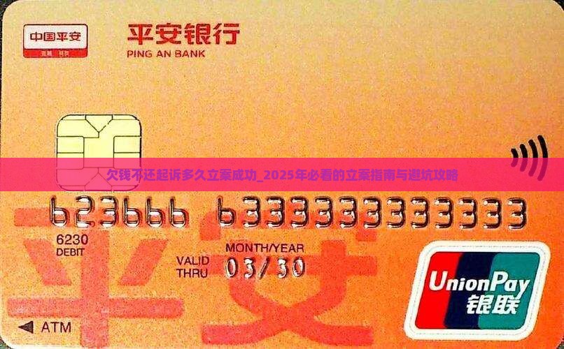 欠钱不还起诉多久立案成功