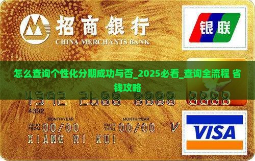 怎么查询个性化分期成功与否
