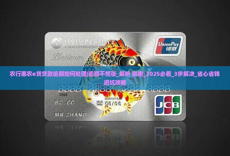 农行惠农e贷贷款逾期如何处理