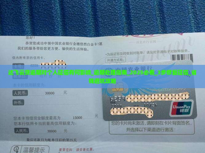 达飞云贷逾期对个人征信有何影响